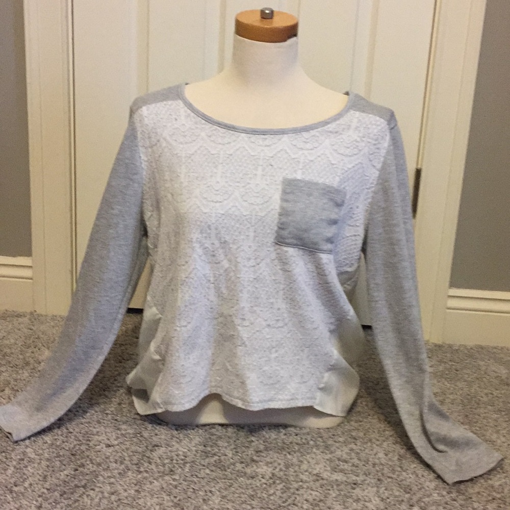 Long sleeve high low shirt